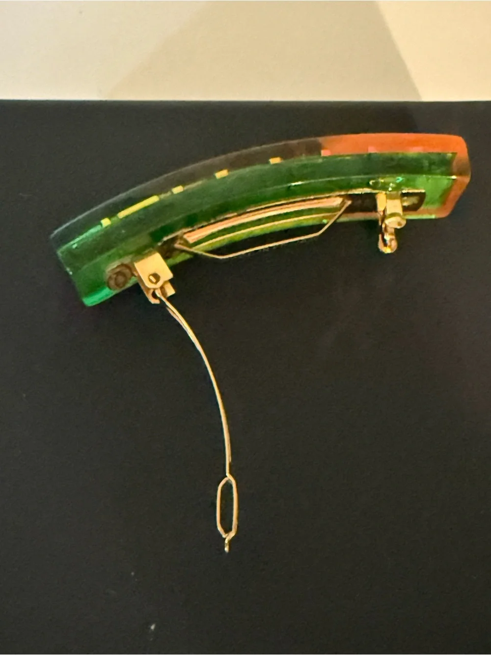 Vintage 1997 CHANEL 97P Multicolor Lucite Logo Hair Barrette – Made in France